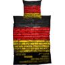 CASATEX Bettwäsche »German Flag«, (2 tlg.)  schwarz/rot/goldfarben  B/L: 135 cm x 200 cm (1 St.) schwarz/rot/goldfarben