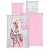 Barbie Kinderbettwäsche »Barbie«, (2 tlg.), mit tollem Motiv  bunt  B/L: 135 cm x 200 cm (1 St.) bunt