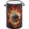 Sanilo Wäschekorb »Totenkopf in Flammen«  schwarz/orange/rot  H: 55 cm schwarz/orange/rot