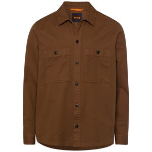 Boss ORANGE Langarmhemd »Locky_1 10245772 01«, (1 tlg.), das ideale Overshirt über Shirts und Pullover  mittelbraun  N-Gr mittelbraun