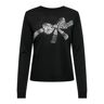 ONLY Weihnachtspullover »ONLXMAS SEQUINS BOW LS O-NECK EX KNT«  Black Detail:Silver Sequins Black Detail:Silver Sequins
