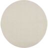 Sanat Teppich »Uni«, rund  creme  13 mm creme