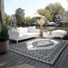 ELLE DECORATION Teppich »Meekly, In- und Outdoor«, rechteckig, Flachgewebe, In-& Outdoor, Modern, Wendeteppich, Balkon, Wohnzimmer  Schwarz  5 mm Schwarz