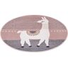 HANSE Home Teppich »Alpaca Dolly«, rund  pastellrosa/grau  9 mm pastellrosa/grau