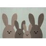 HANSE Home Fußmatte »Bunny Family«, rechteckig  braun/grün  7 mm braun/grün