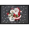 HANSE Home Fußmatte »Santa Snowman«, rechteckig  grau  7 mm grau