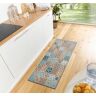 HANSE Home Läufer »Mosaik«, rechteckig, Fliesen Muster, pflegeleicht, Mosaik, Anti-Slip, Teppich Küche, Flur  Blau,Bunt  6 mm Blau,Bunt