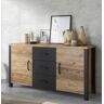 Helvetia Sideboard »Olin WM«  Appenzeller Fichte /Appenzeller Fichte -schwarz supermatt  B/H/T: 147 cm x 79 cm x 43 cm Appenzeller Fichte /Appenzeller Fichte -schwarz supermatt