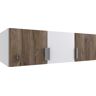 Wimex Aufsatzschrank »Herford«  Front Flagstaff Eiche Nachbildung, Korpus und Absetzungen weiß  B/H/T: 135 cm x 40 cm x 58 cm Front Flagstaff Eiche Nachbildung, Korpus und Absetzungen weiß