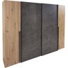 FORTE Dreh-/Schwebetürenschrank »Narago, TOPSELLER zum TOP Preis! In verschiedenen Farben«  Artisan Eiche/Betonoptik Dunkelgrau  B/H/T: 270,3 cm x... Artisan Eiche/Betonoptik Dunkelgrau