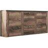 Helvetia Sideboard »Larona«  Satin nussbaumfarben/Darkwood  B/H/T: 176 cm x 84,9 cm x 37,1 cm Satin nussbaumfarben/Darkwood