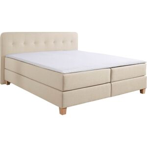 Home affaire Boxspringbett »Fargo«  beige  Struktur fein beige