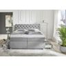 Relita Boxspringbett »York«  Stoff Grau Romeo 8033  Holzwerkstoff Stoff Grau Romeo 8033