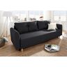 Home affaire Schlafsofa »Scandic«  schwarz  B/H/T: 225 cm x 93 cm x 86 cm schwarz