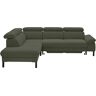 Home affaire Ecksofa »Arnayon mit Querschläfer-Bettfunktion, Schlafsofa, großer Bettkasten«  oliv  B/H/T: 272 cm x 79 cm x 217 cm oliv