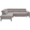 Home affaire Ecksofa »Arnayon mit Querschläfer-Bettfunktion, Schlafsofa, großer Bettkasten«  silber  B/H/T: 272 cm x 79 cm x 217 cm silber