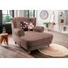 Home affaire Loveseat »Tassilo«  hellbraun  Velours hellbraun