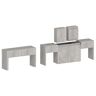 INOSIGN Sitzgruppe »Praktika«, (Spar-Set, 2 tlg., Set beinhaltet 2 Bänke)  beton  B/H/T: 290 cm x 45 cm x 25 cm beton