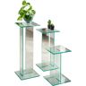 Paroli Blumentisch  transparent + transparent + transparent  B/H/T: 25 cm x 41 cm x 25 cm transparent + transparent + transparent