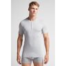 Intimissimi T-Shirt mit Serafino-Ausschnitt aus Superior-Baumwolle Mann Grau Größe XL