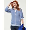 Walbusch Reliefstruktur-Strickjacke Blau 44 Damen