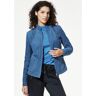 Walbusch Perfo-Patch-Ziegenveloursjacke Blau 40 Damen