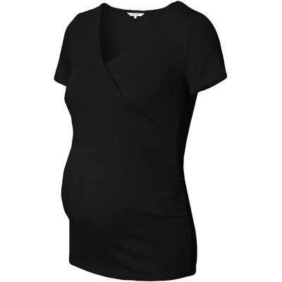 Noppies Umstands- und Still-T-Shirt Sanson Rippqualität - schwarz - unisex - Size: XL Noppies Umstands- und Still-T-Shirt Sanson Rippqualität - schwarz - unisex - Size: XL
