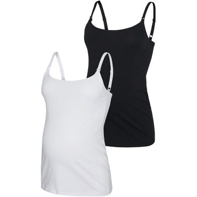 Mamalicious 2er-Pack Umstands- und Still-Tops - schwarz weiss - Unisex - Size: L Mamalicious 2er-Pack Umstands- und Still-Tops - schwarz weiss - Unisex - Size: L