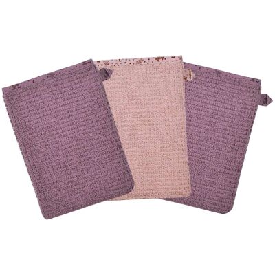 Wörner 3er-Pack Waschlappen 15x21 cm - rosa - Unisex Wörner 3er-Pack Waschlappen 15x21 cm - rosa - Unisex