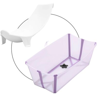 Stokke Bundle Badewanne inkl. Badewannensitz Newborn Support - lila - Unisex Stokke Bundle Badewanne inkl. Badewannensitz Newborn Support - lila - Unisex