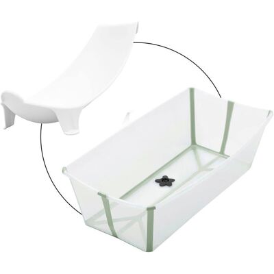 Stokke Bundle Badewanne XL inkl. Badewannensitz Newborn Support - gruen - Unisex Stokke Bundle Badewanne XL inkl. Badewannensitz Newborn Support - gruen - Unisex