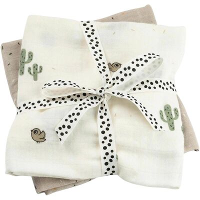 Done by Deer 2er-Pack Mullwindeln 65x65 cm - natur - Unisex Done by Deer 2er-Pack Mullwindeln 65x65 cm - natur - Unisex