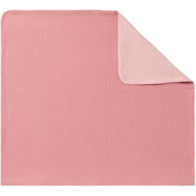 BORNINO HOME Wende-Bezug Wickelauflage Musselin 85x75 cm - rosa - Unisex BORNINO HOME Wende-Bezug Wickelauflage Musselin 85x75 cm - rosa - Unisex