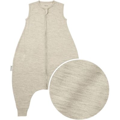 Meyco Baby Sommer-Sleepoverall Merinowolle 0.5 TOG - beige - Unisex - Size: 92 Meyco Baby Sommer-Sleepoverall Merinowolle 0.5 TOG - beige - Unisex - Size: 92