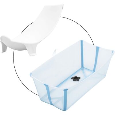 Stokke Bundle Badewanne inkl. Badewannensitz Newborn Support - blau - Unisex Stokke Bundle Badewanne inkl. Badewannensitz Newborn Support - blau - Unisex
