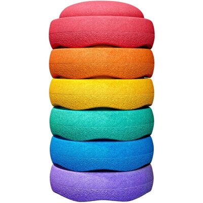 Stapelstein Mini Regenbogen-Set mit 6 Stück Stapelstein Mini Regenbogen-Set mit 6 Stück