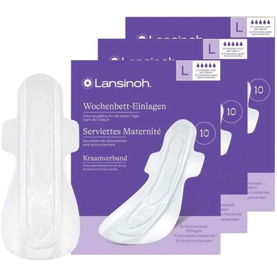 Lansinoh Bundle 3er-Pack Wochenbetteinlagen 0-2 Wochen,10 Stück - weiss - Unisex Lansinoh Bundle 3er-Pack Wochenbetteinlagen 0-2 Wochen,10 Stück - weiss - Unisex