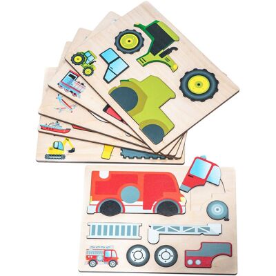EDUPLAY Magnetpuzzle Transport 6er Set - mehrfarbig - Unisex EDUPLAY Magnetpuzzle Transport 6er Set - mehrfarbig - Unisex