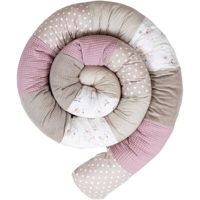 Ullenboom Nestchenschlange 300 cm Waffelpiqué/Cord - rosa - Maedchen Ullenboom Nestchenschlange 300 cm Waffelpiqué/Cord - rosa - Maedchen