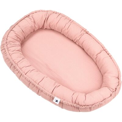 JULIUS ZÖLLNER NIDO Baby Nest - Dusty Rose - Baumwolle Musselin, Made in Germany JULIUS ZÖLLNER NIDO Baby Nest - Dusty Rose - Baumwolle Musselin, Made in Germany