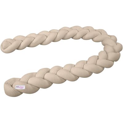 babybay Nestchenschlange Waffelpiqué geflochten 180 cm - Unisex babybay Nestchenschlange Waffelpiqué geflochten 180 cm - Unisex