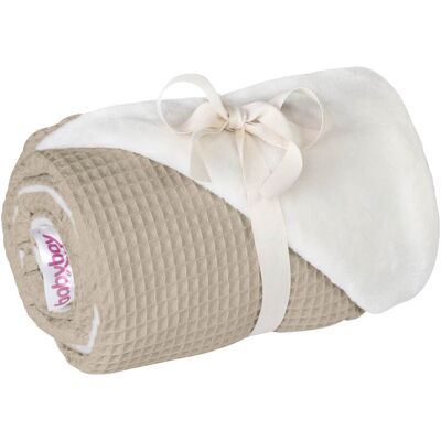 babybay Kuscheldecke Waffelpiqué 75x100 cm - braun - Unisex babybay Kuscheldecke Waffelpiqué 75x100 cm - braun - Unisex