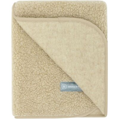 emma & noah Babydecke Merinowolle-Teddy 75x95 cm - beige - Unisex emma & noah Babydecke Merinowolle-Teddy 75x95 cm - beige - Unisex