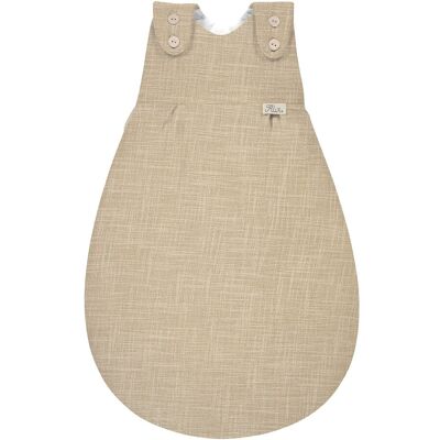 Alvi Ganzjahresschlafsack Slub Musselin 2.5 TOG - beige - Unisex - Size: 56 Alvi Ganzjahresschlafsack Slub Musselin 2.5 TOG - beige - Unisex - Size: 56