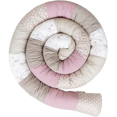 Ullenboom Nestchenschlange 400 cm Waffelpiqué/Cord - rosa - Maedchen Ullenboom Nestchenschlange 400 cm Waffelpiqué/Cord - rosa - Maedchen