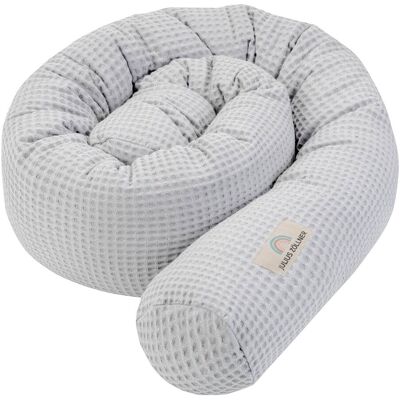 Julius Zöllner Bettschlange Waffelpiqué 180 cm - grau - Unisex Julius Zöllner Bettschlange Waffelpiqué 180 cm - grau - Unisex