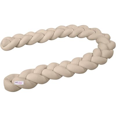 babybay Nestchenschlange Waffelpiqué geflochten 200 cm - Unisex babybay Nestchenschlange Waffelpiqué geflochten 200 cm - Unisex