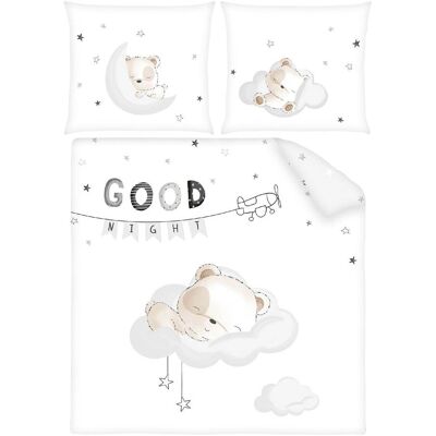 Baby Best Renforcé Wende-Bettwäsche 35x40 / 80x80 cm - weiss - Unisex Baby Best Renforcé Wende-Bettwäsche 35x40 / 80x80 cm - weiss - Unisex