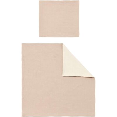 BORNINO HOME Wende-Bettwäsche Musselin 35x40/80x80 cm - braun - Unisex BORNINO HOME Wende-Bettwäsche Musselin 35x40/80x80 cm - braun - Unisex