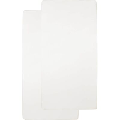 Meyco Baby 2er-Pack Jersey-Spannbetttücher 50x90 cm - weiss - Unisex Meyco Baby 2er-Pack Jersey-Spannbetttücher 50x90 cm - weiss - Unisex